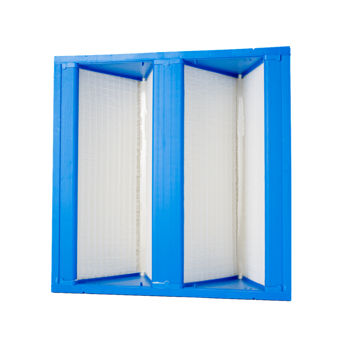 24x24x12 98% MERV 15 MiniPleat 2V-bank Filter